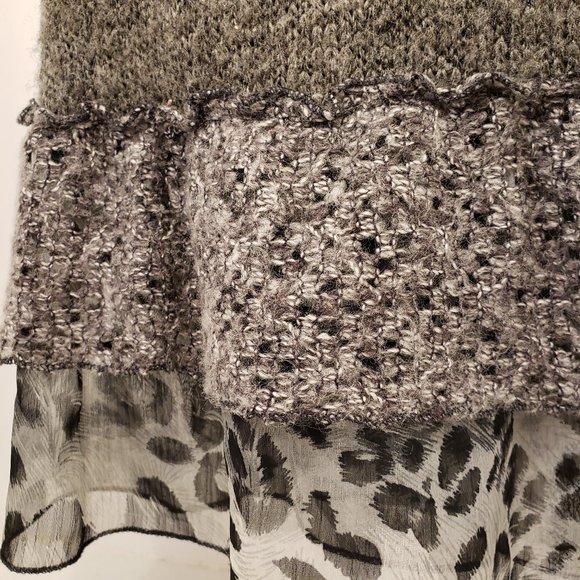 2/$60 Forla Paris Dress sweater grey chic - Picture 3 of 7